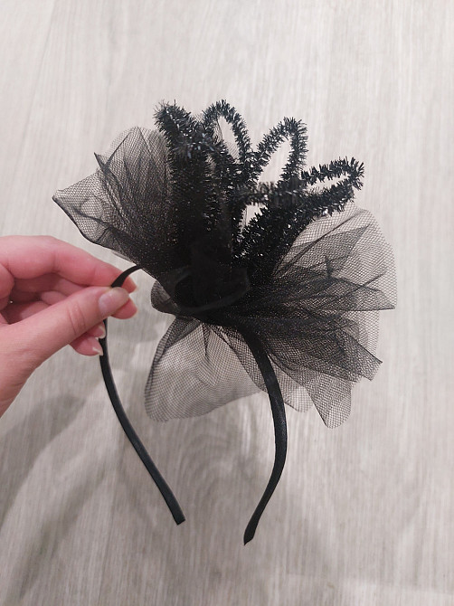 Обруч на Хэллоуин на голову Корона one size черный Киев - изображение 3