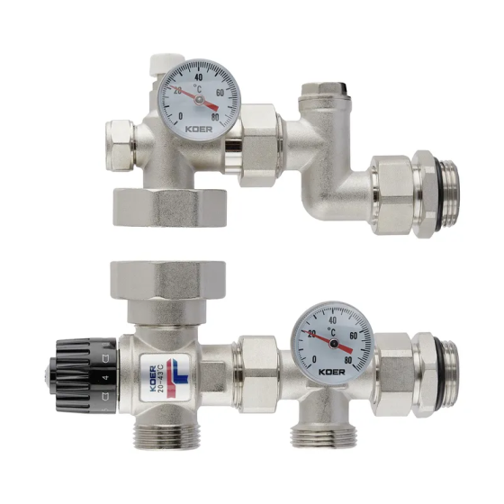 Змішувальний вузол Koer KR.2022 з термостатичним клапаном 20-43°C (KR5469) Харків