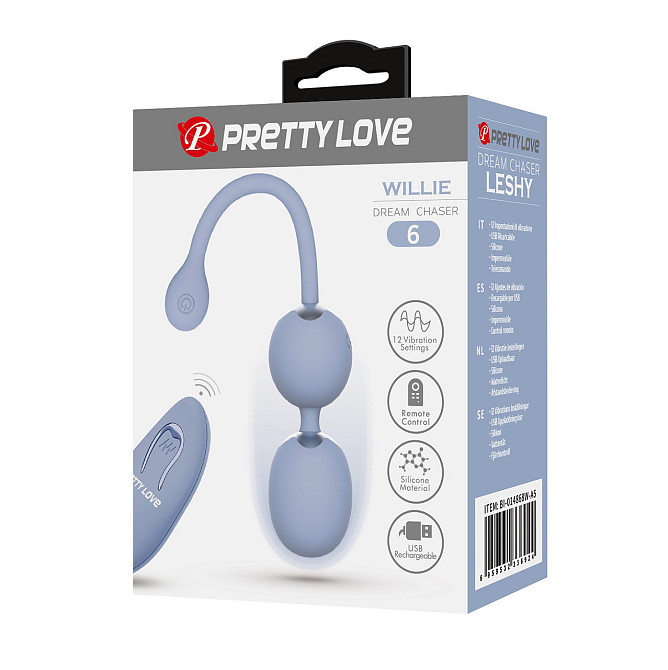 Вагинальные виброшарики - Pretty Love Willie Vibrating Kegel Balls Light Blue Sex Aura Киев - изображение 7