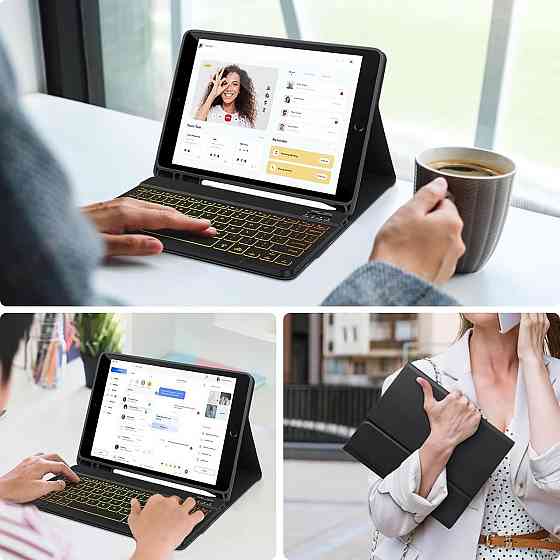Защитный чехол с Bluetooth клавиатурой для iPad 10.2 Inch (9/8/7 Generation) и iPad Air 3rd / Pro 10.5 Днепр