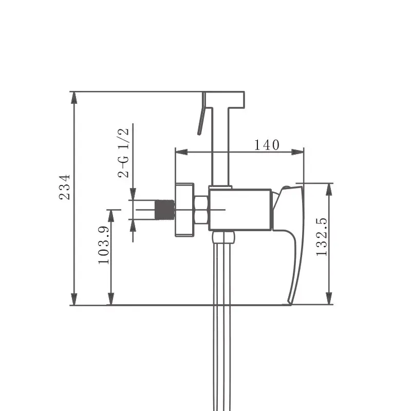 Гігієнічний душ зі змішувачем GAPPO G2007-8 білий/хром Київ - фото 5