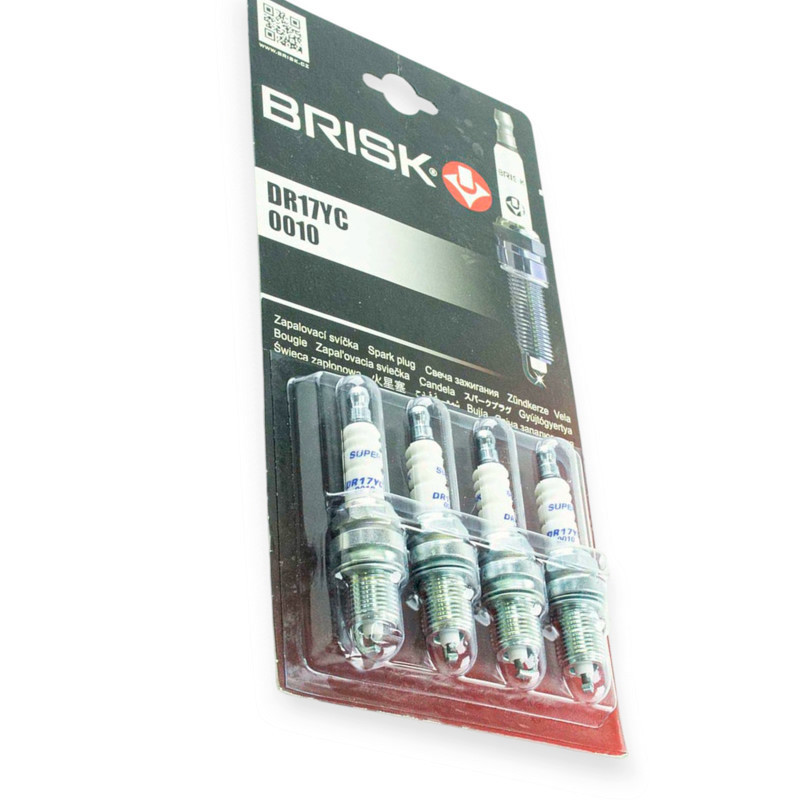 Свічки Super (DR17YC) 405,409дв. ЄВРО-3 (кл.на 16) блістер Brisk Мукачево - фото 1