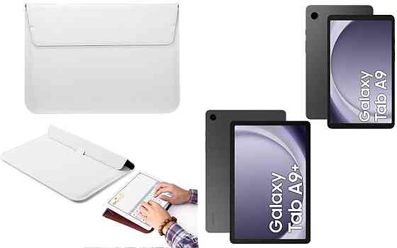 Чохол-конверт VitoCase для Samsung Galaxy Tab A9, Galaxy Tab A9+, з функцією підставки для планшета Білий Київ