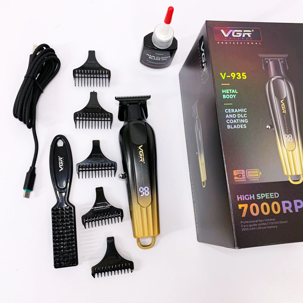 Водонепроникний тример для стрижки VGR, Багатофункціональна акумуляторна машинка для стрижки NG-13 Львів - фото 13