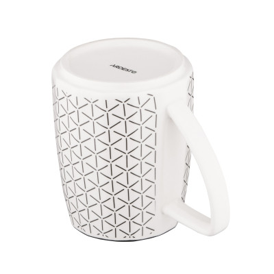 Чашка Ardesto Lamberto, 360мл, порцеляна, біло-сірий (AR3052) Винница - изображение 5