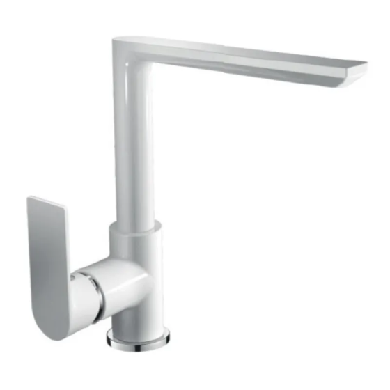 Кухонний змішувач HAIBA ALEX 018 White-Chrome HB9569 Харків