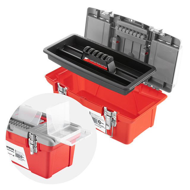 Комплект ящиків для інструментів з метал. замками, 3 шт. (BX-0513 13", BX-0516 16", BX-0518 18") INTERTOOL BX-0503 Київ - фото 6