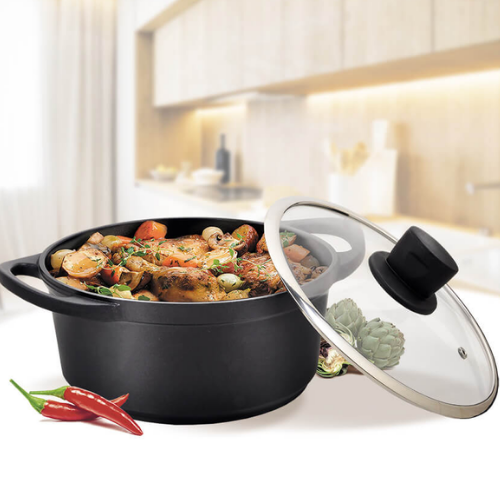 Каструля 2,7л скляна кришка двошарове а/п MR-4320 Maestro Житомир