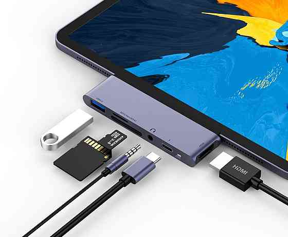 Концентратор Flyland usb-c 6-в-1 Луцьк