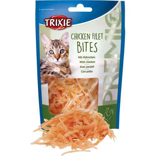 Лакомство Trixie Premio Chicken Filet Bites для кошек сушеное куриное филе 50 г Киев