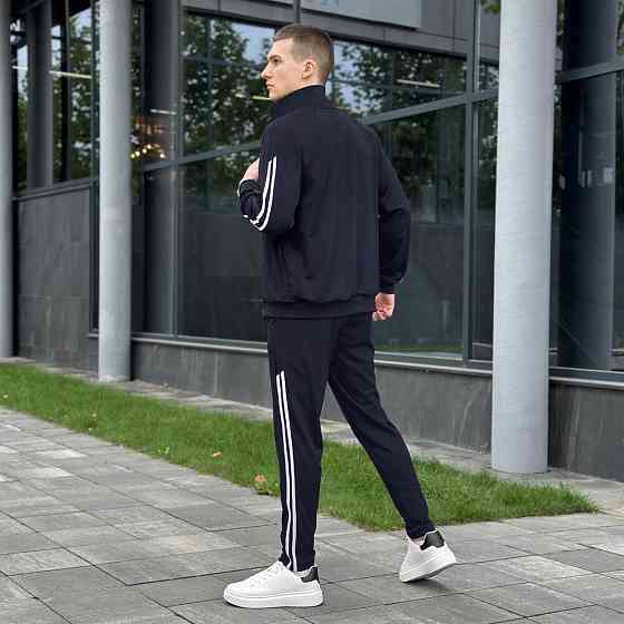 Синій спортивний костюм для чоловіків Pobedov Dollars. Весна осінь спортивний комплект. Київ