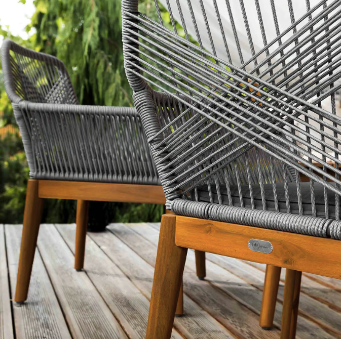 Комплект садових меблів Di Volio Piago сіро-графітовий Киев - изображение 7