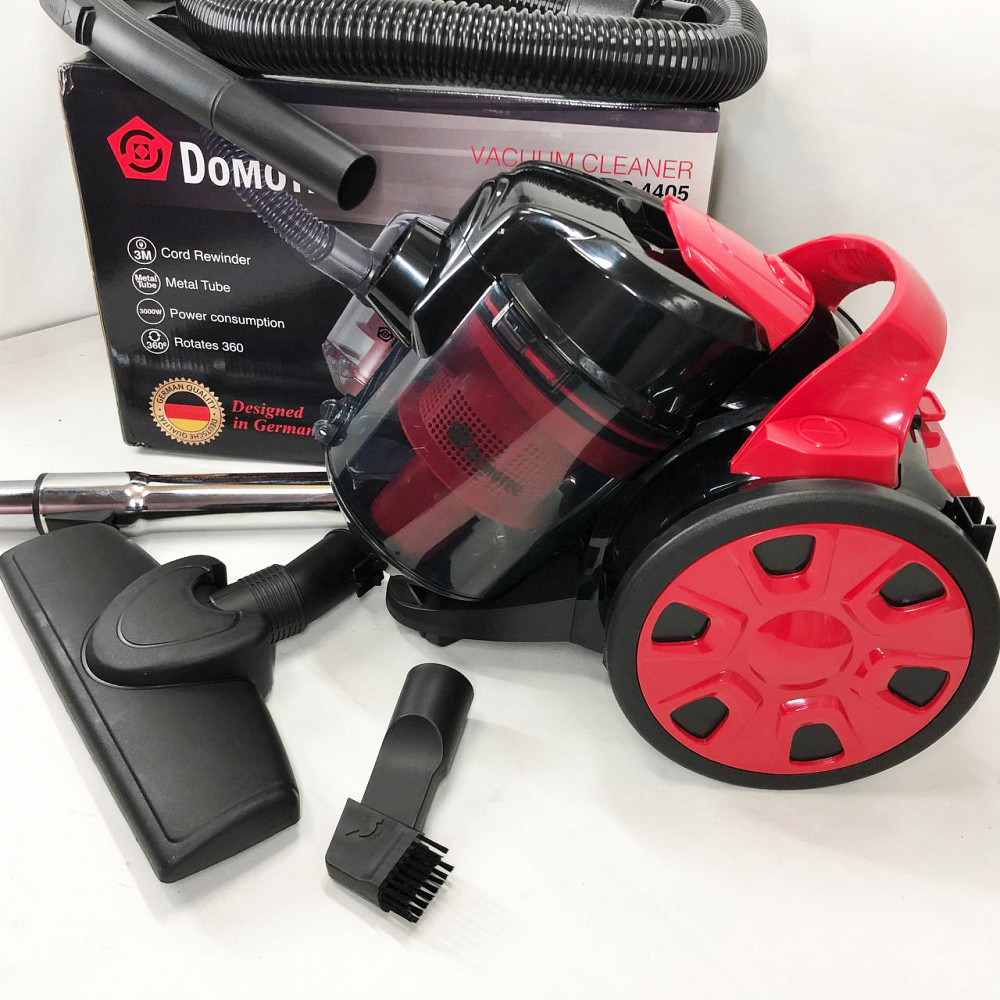 Потужний колбовий пилосос з контейнером Domotec, Потужний пилосос для прибирання будинку IB-46 Львів - фото 4