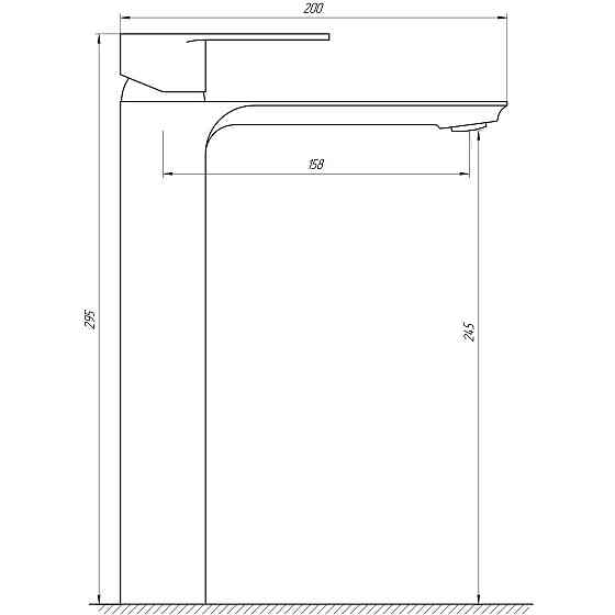 Смеситель для умывальника Globus Lux Niagara GLN-0201 (000018448) Киев