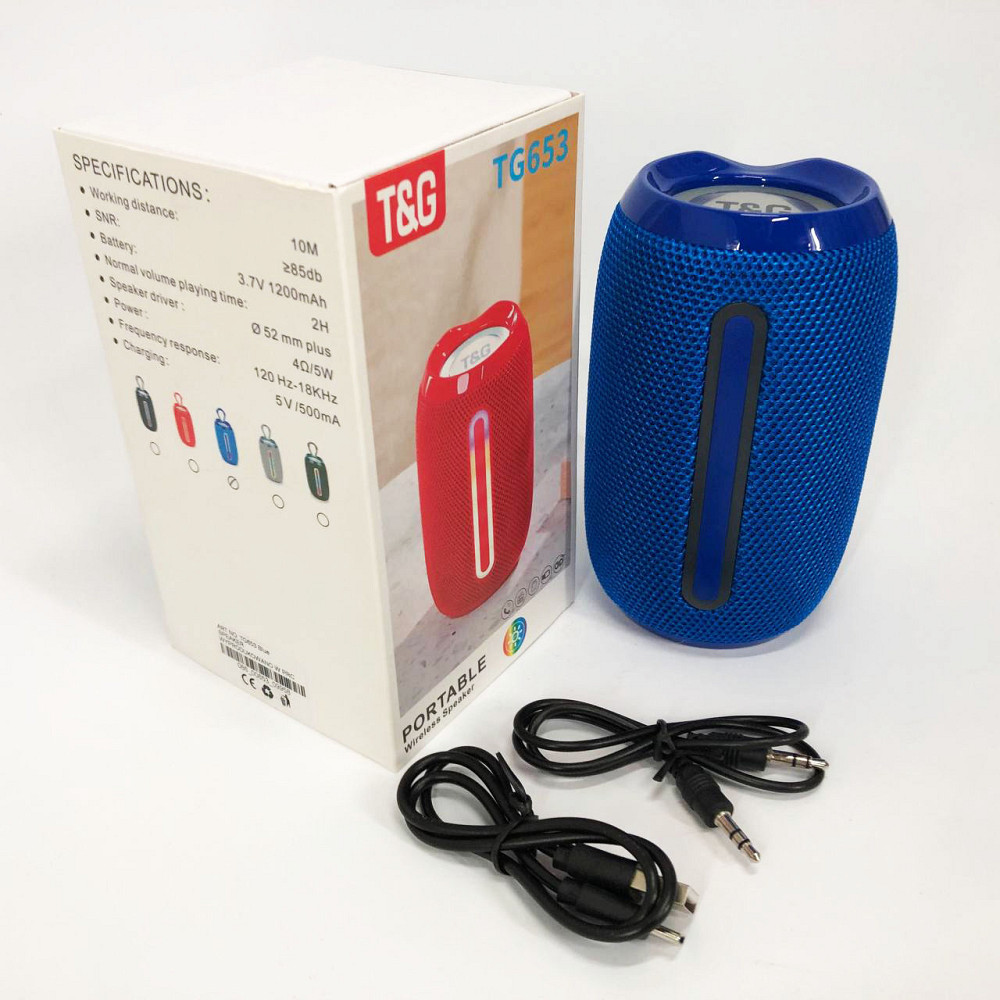 Колонка на акумуляторі зі світломузикою TG653, Bluetooth колонка з динамічним підсвічуванням XM-61 Львів - фото 14