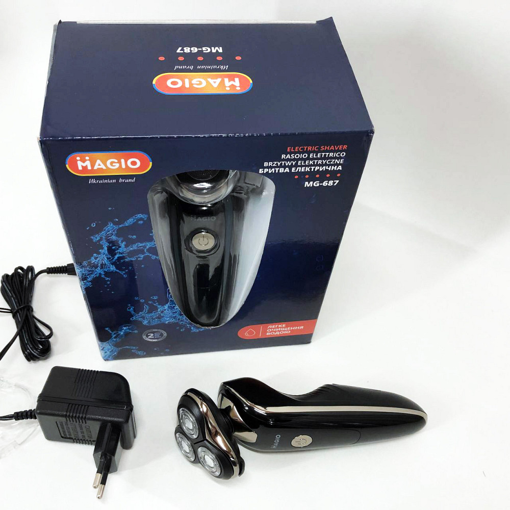 Хорошая электробритва для бороды MAGIO MG-687, Электробритва для густой бороды, Бритвы электрические BY-79 Львов - изображение 4