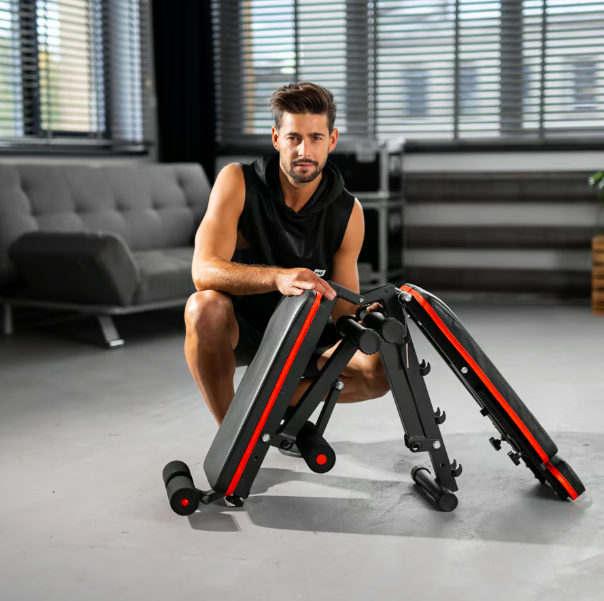 Тренировочная скамья для дома и спортзала универсальная раскладная Спортивная скамья для тренировок HS-1010PRO Киев - изображение 10