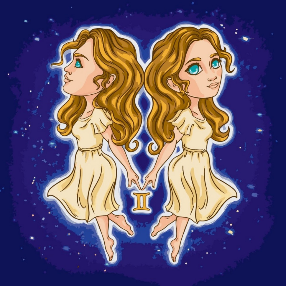 Картина за номерами "Знаки зодіаку. Близнюки" 10088-AC 40х40 см Вінниця - фото 1