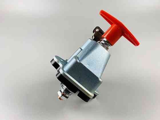 Выключатель массы универсальный механический дистанционный 12/24В (красная медь) 250A + замок + 2 ключа Мукачево