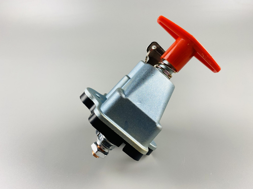 Выключатель массы универсальный механический дистанционный 12/24В (красная медь) 250A + замок + 2 ключа Мукачево - изображение 6