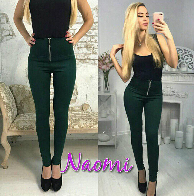 Модні жіночі лосини "Roxy" Зелений 42" Розпродаж моделі 42, Зелений Київ - фото 4