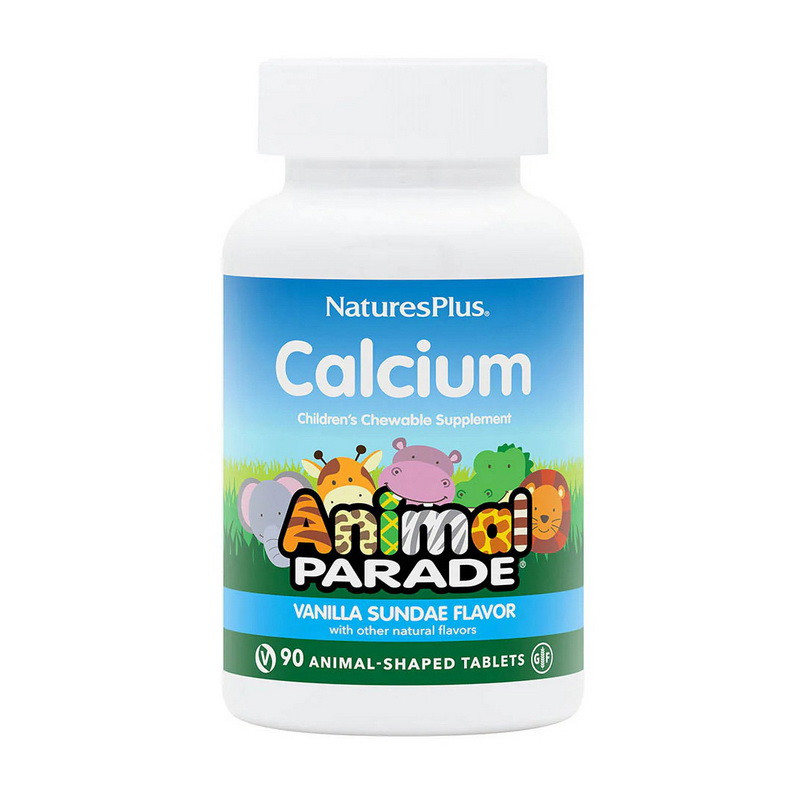 Animal Parade Calcium chewable for children (90 animal-shaped tabs, vanilla sundale) Луцк - изображение 1