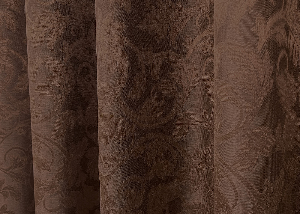 Комплект готових штор VR-Textil Жакард № 1088ш Коричневий 130х170 см 2 шт (35-0417) Київ - фото 7