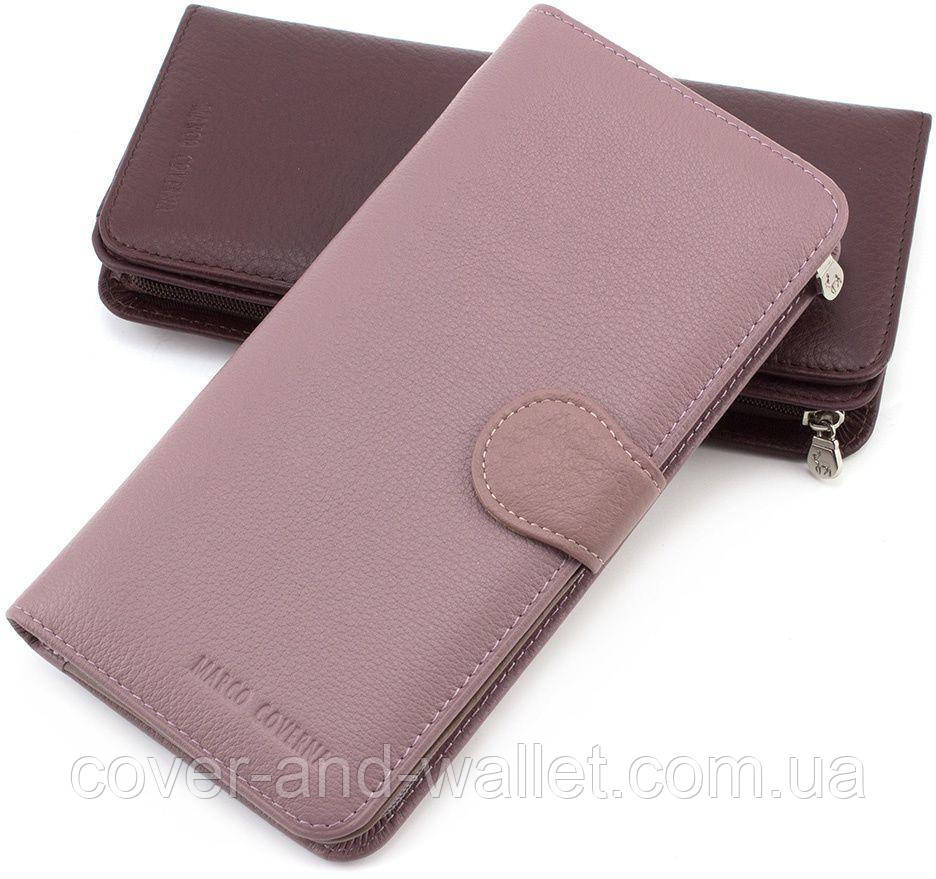 Стильный модный женский кошелек на кнопке и молнии из натуральной кожи Marco Coverna MC 031-950 Киев - изображение 1