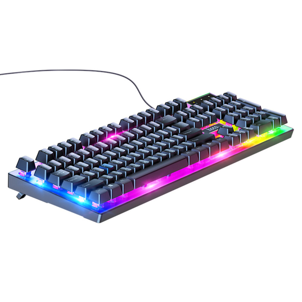 Миша + клавіатура HOCO GM18 Luminous gaming keyboard and mouse set Black Київ - фото 4