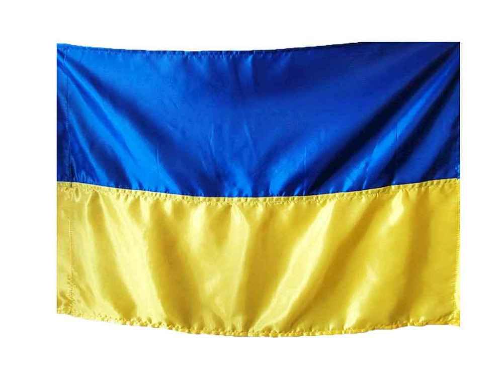 Прапор України (без штока) 90см*60см атласний ТМ TARASOV Київ - фото 1