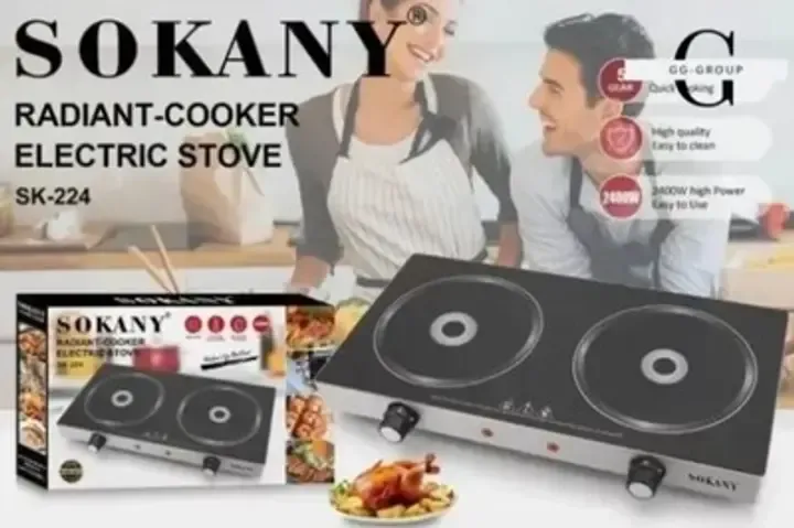 Плита Sokany SK-224 инфракрасная , на 2 конфорки, 2400 Вт (SK-224) Коломия - фото 4
