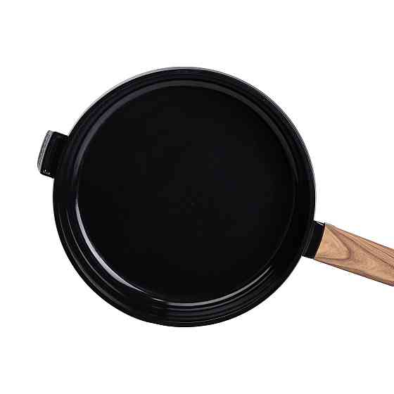 Алюмінієва сковорода з керамічним покриттям антипригарним 1.8 л Ø 24 см чорна MGC HP-4-457B Коломия