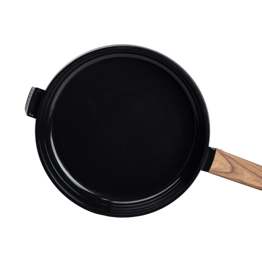 Алюмінієва сковорода з керамічним покриттям антипригарним 1.8 л Ø 24 см чорна MGC HP-4-457B Коломия - фото 2