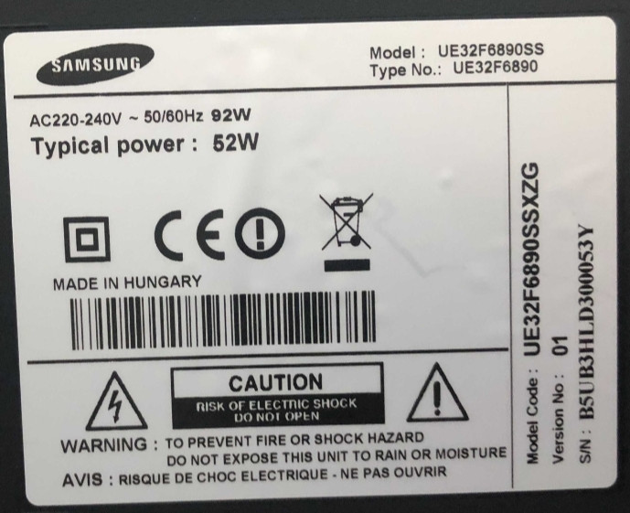 Телевизор SAMSUNG 32 - Smart TV , Wi-Fi, Модель UE32F6890SS Киев - изображение 6