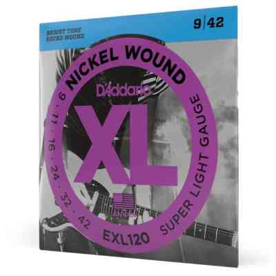 Струни для гітари D'Addario XL Nickel Wound Super Light (09-42) (EXL120) Вінниця