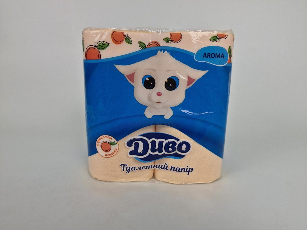 Туалетная бумага(2слоя)  белая с ароматом (а4) Диво Арома ПЕРСИК (1 пачка) Харьков - изображение 4