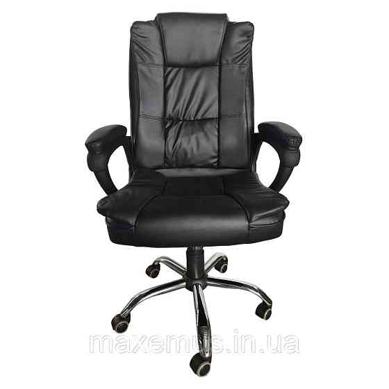 Кресло офисное Bonro B6-1 2 черное на колесах компьютерное операторское кресло экокожа для дома и офиса Мостиска