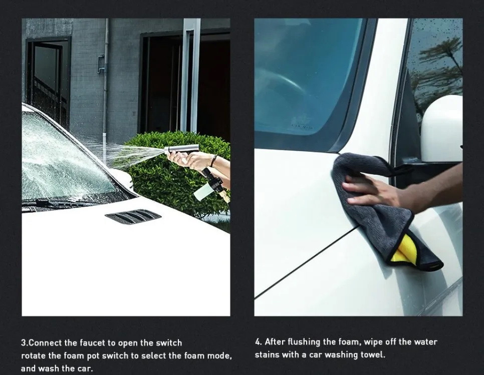 Набір для миття авто Baseus Simple Life Car Wash Suit TZCRXC-01 Николаев - изображение 8
