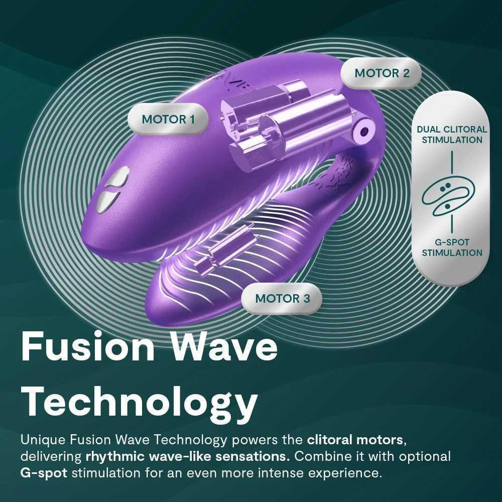 Вибратор для пар We-Vibe Chorus Pro Cosmic Purple с пультом и приложением, фиолетовый Sex Aura Киев - изображение 9