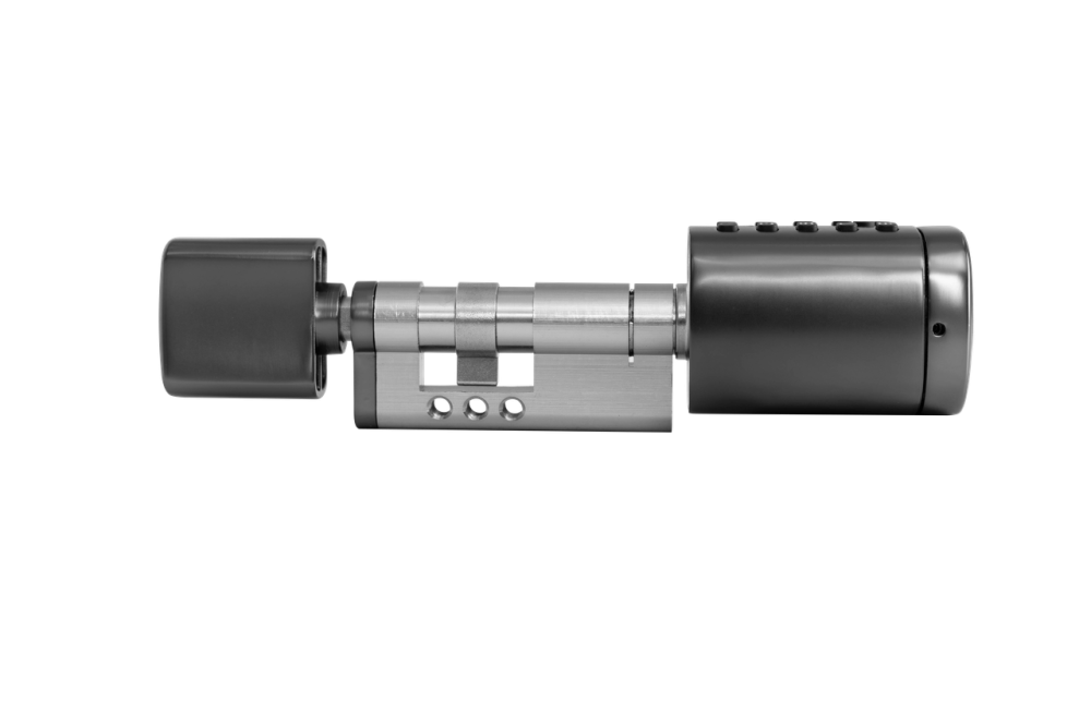 Розумний дверний біометричний замок (циліндр) SEVEN LOCK SL-7773BF black (40-106 мм) Київ - фото 2