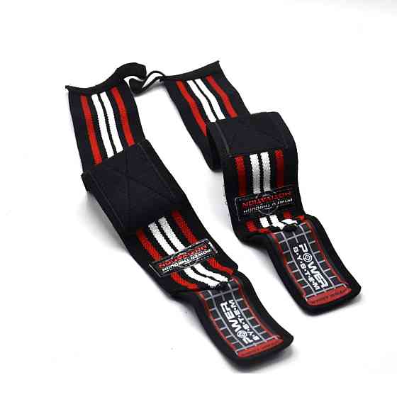 Бинти для зап'ясть (кистьові бинти) Power System PS-3500 Wrist Wraps Red/Black  (пара) Луцьк