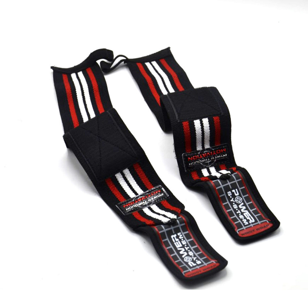 Бинти для зап'ясть (кистьові бинти) Power System PS-3500 Wrist Wraps Red/Black  (пара) Луцк - изображение 2