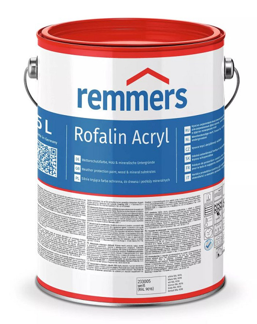 Високоякісна матова фарба Remmers ROFALIN ACRYL база A на водній основі 20л Киев - изображение 1