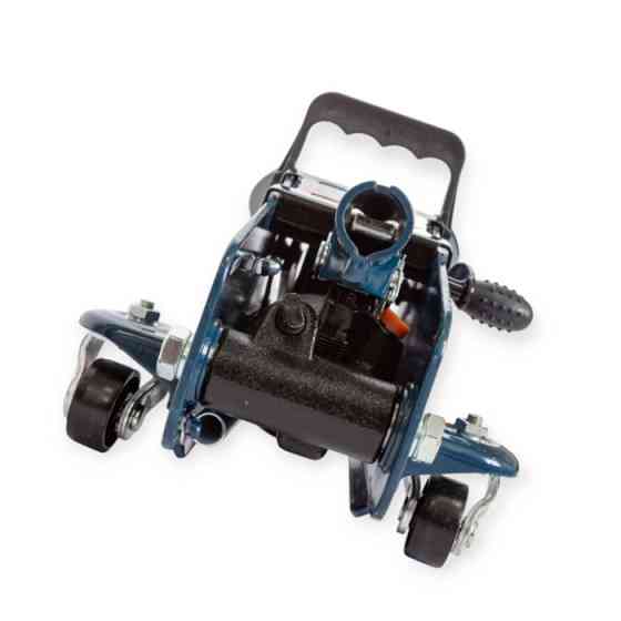 Домкрат гидравлический подкатной 2,5 т, 140-387 мм (коробка) с резиновой накладкой, фиксатор Мукачево