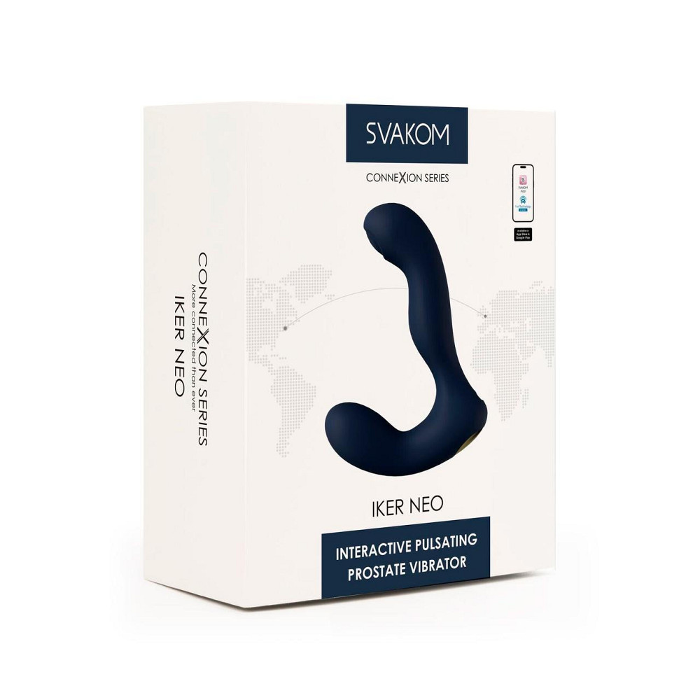 Інтерактивний масажер простати з пульсацією на кінчику головки Svakom Iker Neo Sex Aura Київ - фото 9
