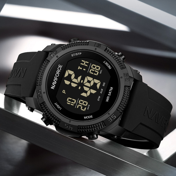 Годинник чоловічий водостійкий тактичний Naviforce Europe Black Paracord (2 ремінці) Чорний Вінниця - фото 5