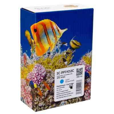 Картридж Barva Canon PFI-102C (0896B001) 130 мл, cyan (IC-PFI102C) Винница