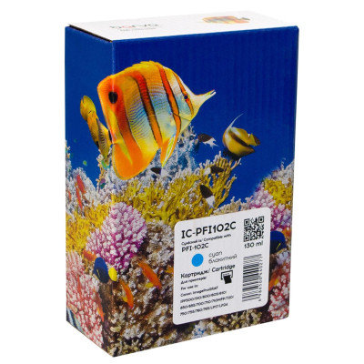 Картридж Barva Canon PFI-102C (0896B001) 130 мл, cyan (IC-PFI102C) Винница - изображение 1