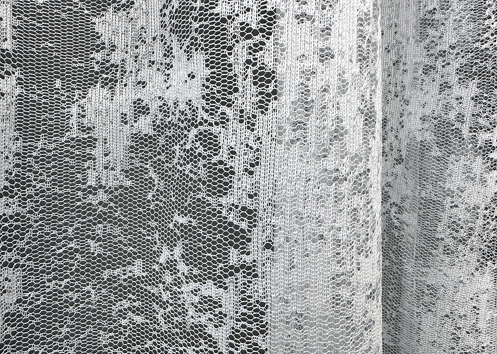 Короткая тюль, высота 1,5 м., жаккард 