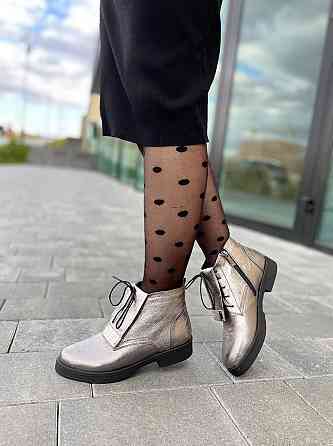 Olli Черевики жіночі OLLI графіт натуральна шкіра висота 10см розмір 37 (3258) Коломия